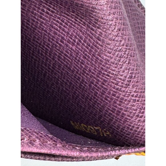 Louis Vuitton Yellow Epi Kisslock Sarah Wallet, Purple Interior & Gold Hardware - Picture 10 of 10